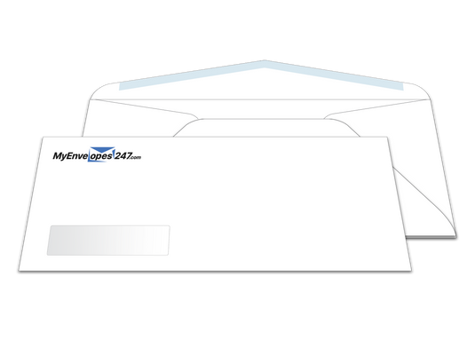 10 Window Envelope Sizes White Envelopes No. 10 Window (4 1/8 X 9