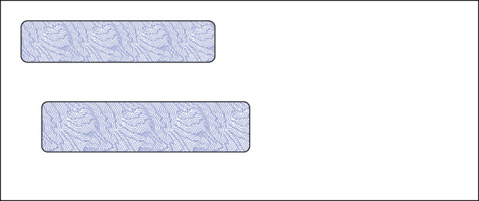 #8 5/8 (Check) Double Window - Tinted InsideEnvelopes