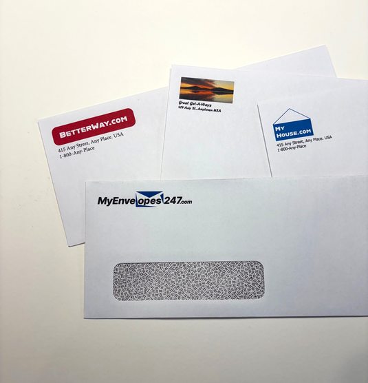 #10 Window Simple Seal Security Tinted Envelopes